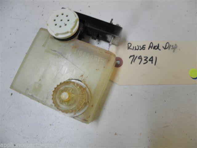WHIRLPOOL DISHWASHER 719341 WETTING AGENT DISPENSER USED PART ASSEMBLY WHIRLPOOL DISHWASHER 719341 WETTING AGENT DISPENSER USED PART ASSEMBLY